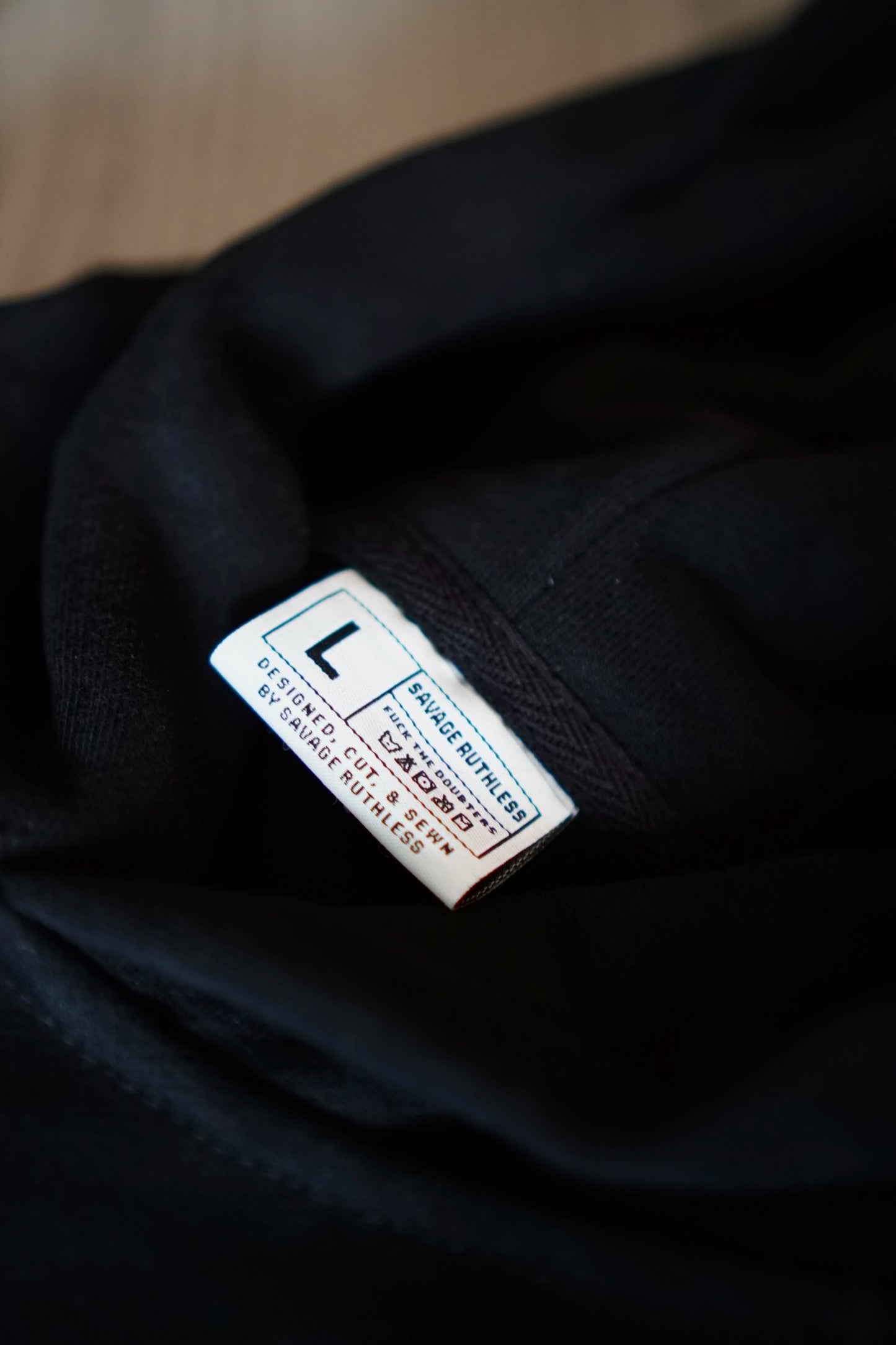 'Take The Risk' Heavyweight Savage Ruthless Hoodie